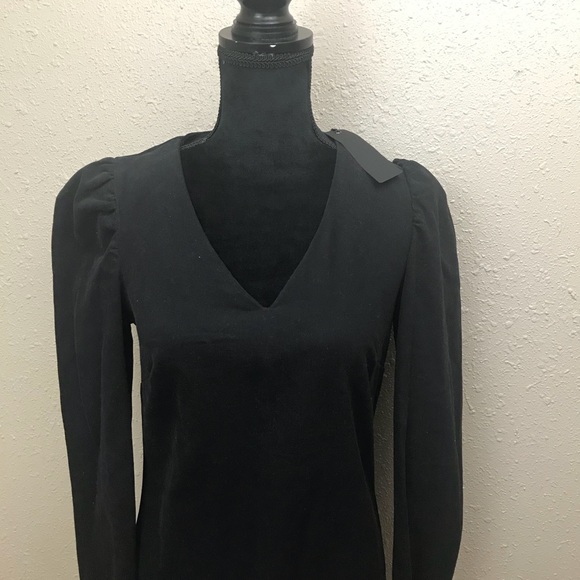 NWT MAISON CINQCENT Dress Black raw edge denim - Picture 2 of 8